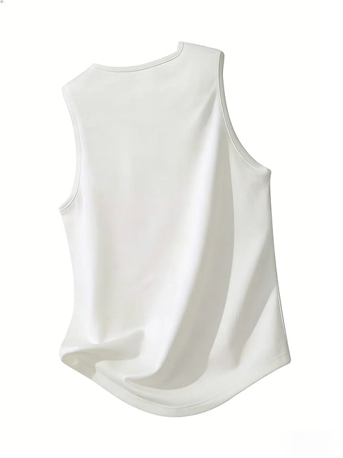 A sports vest, a men's casual printed vest, regular fit, soft and comfortable fabric
